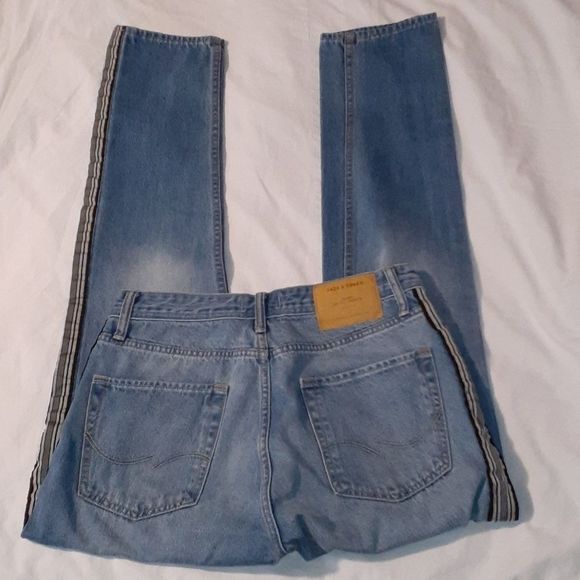 Jack‎ & Jones Fred Tapered Side Stripe Jeans 30x32 - Picture 3 of 14